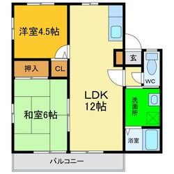 レトア三軒屋の物件間取画像